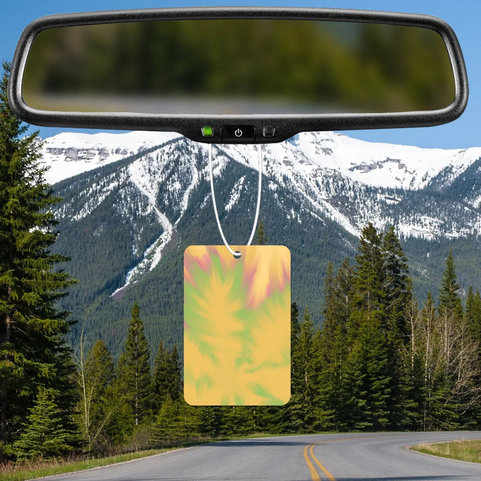 Vibrant Abstract Color Splash Air Freshener