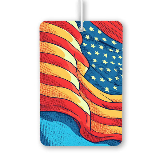 Vibrant American Flag Art Print Air Freshener