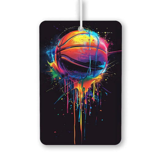 Vibrant Basketball Splash Air Freshener