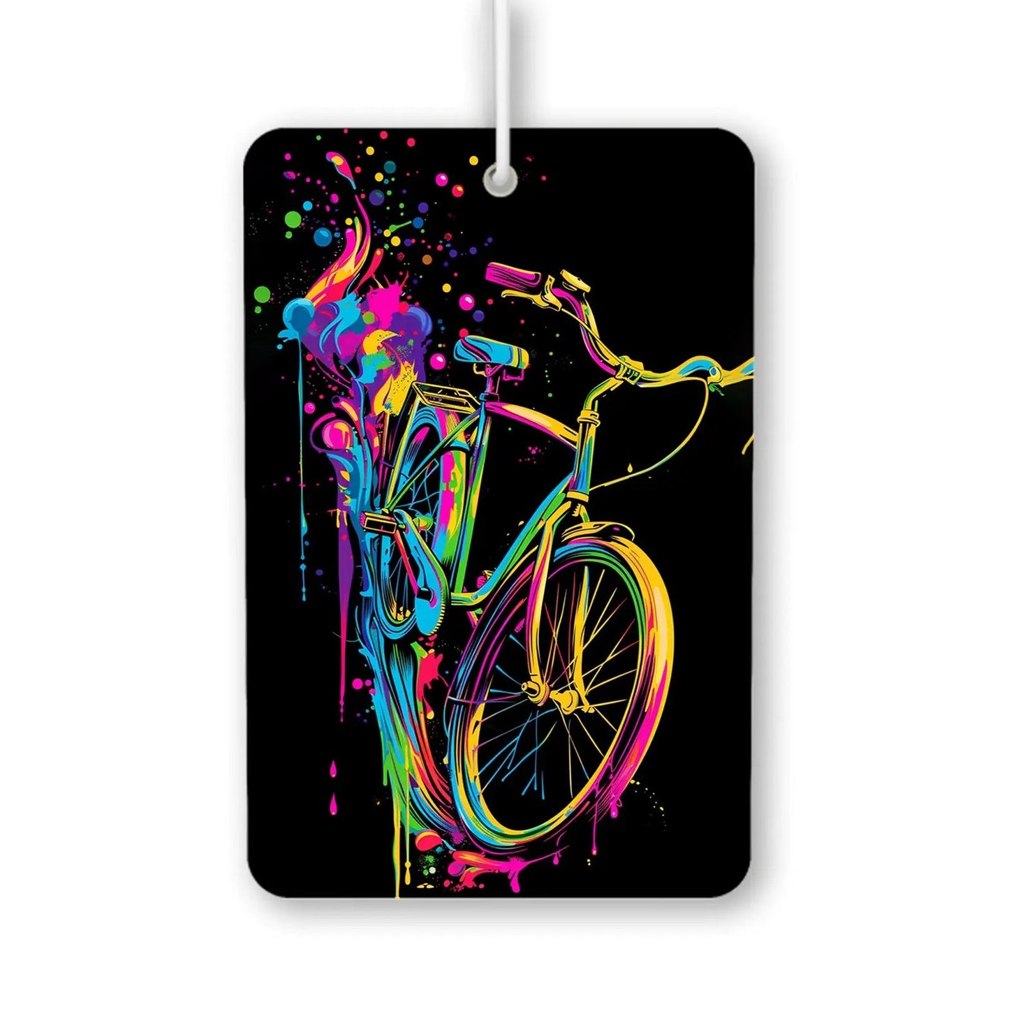 Vibrant Bicycle Art Air Freshener