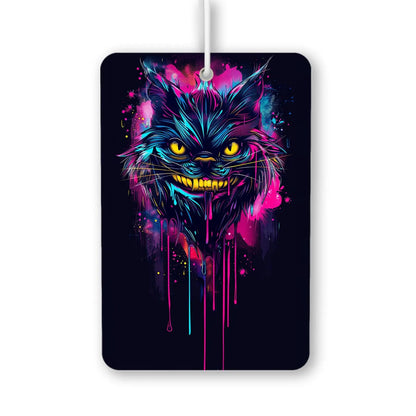 Vibrant Cat Illustration Air Freshener