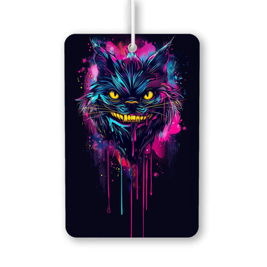 Vibrant Cat Illustration Air Freshener