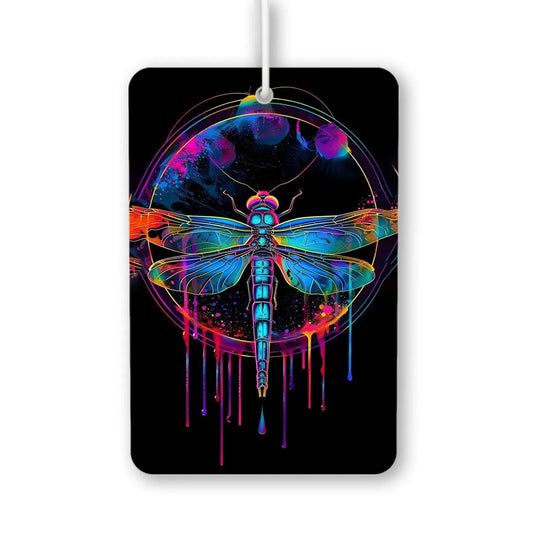 Vibrant Dragonfly Art Air Freshener