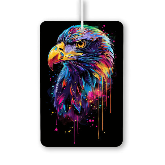 Vibrant Eagle Head Art Air Freshener