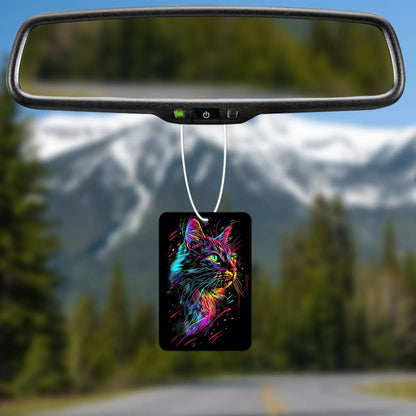 Vibrant Feline Art Air Fresheners