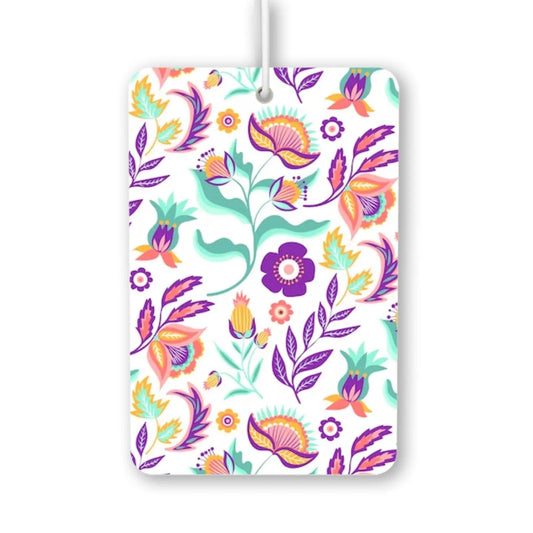 Vibrant Floral Pattern Air Freshener