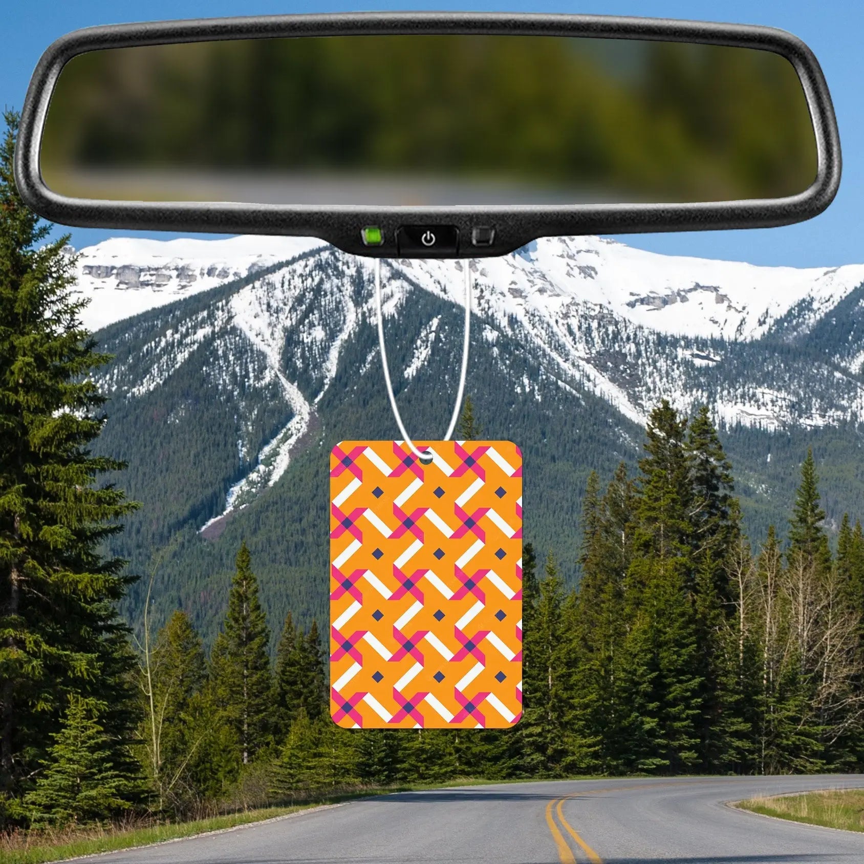 Vibrant Geometric Pattern Air Freshener