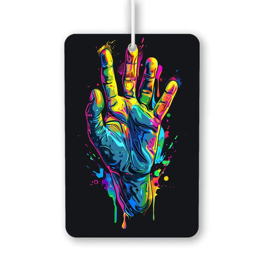 Vibrant Hand Art Air Freshener