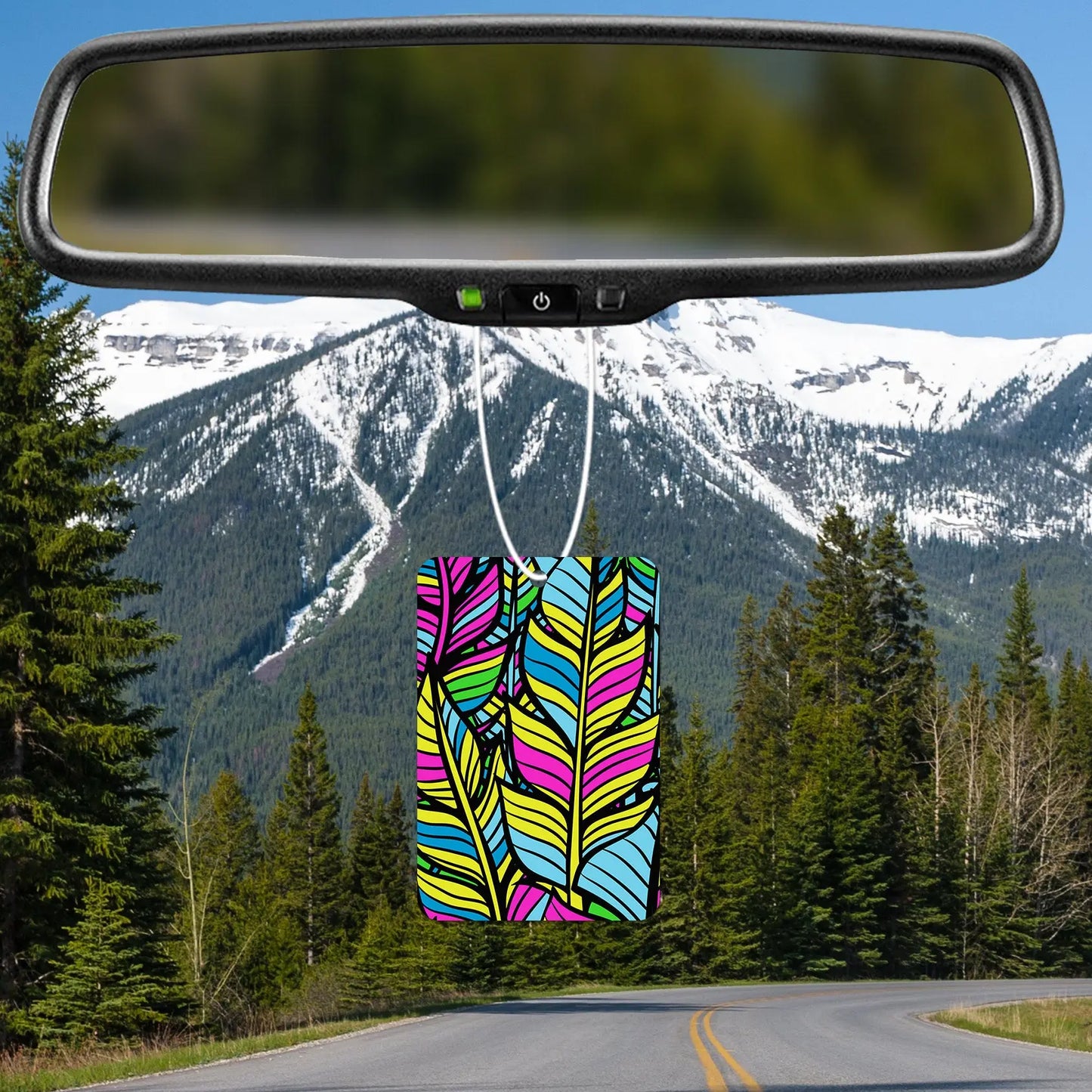 Vibrant Leaf Pattern Air Freshener