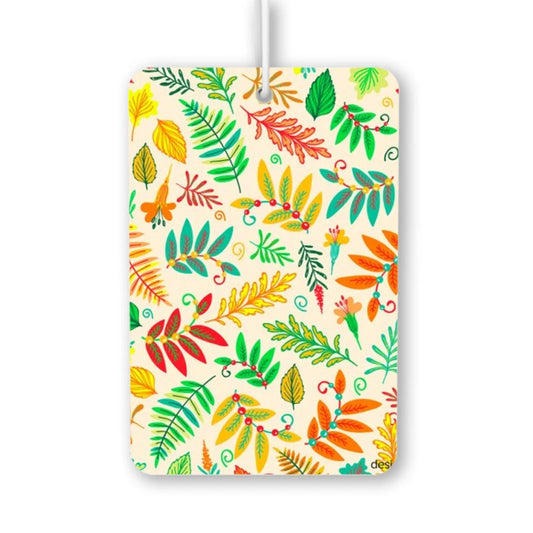 Vibrant Leafy Pattern Air Freshener