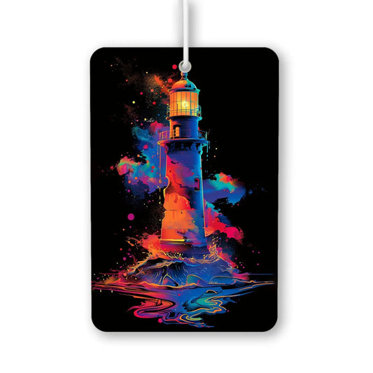 Vibrant Lighthouse Art Air Freshener
