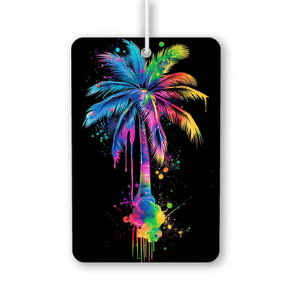 Vibrant Palm Tree Art Air Freshener