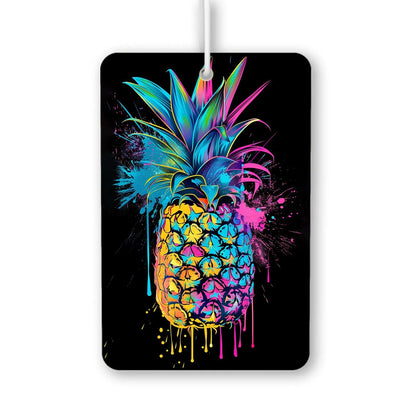 Vibrant Pineapple Art Air Freshener