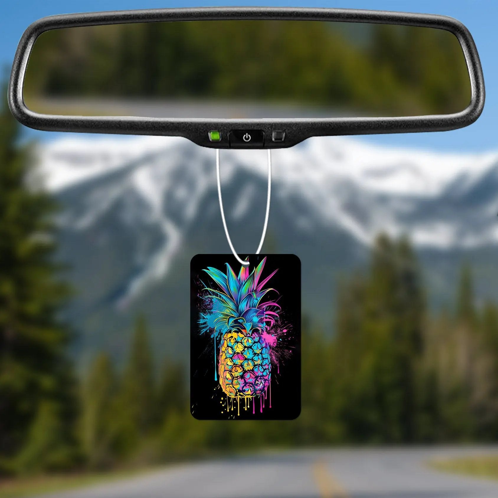 Vibrant Pineapple Art Air Freshener