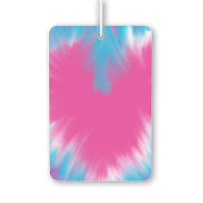 Vibrant Pink and Blue Tie-Dye Air Freshener