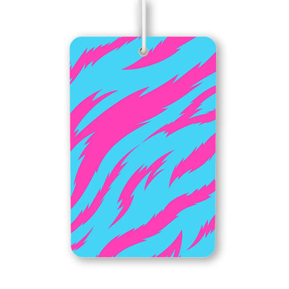 Vibrant Pink and Blue Wave Pattern Air Freshener