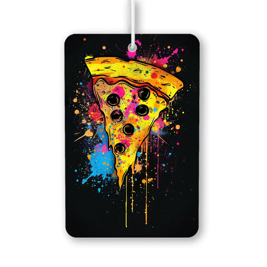 Vibrant Pizza Slice Aroma Fresheners