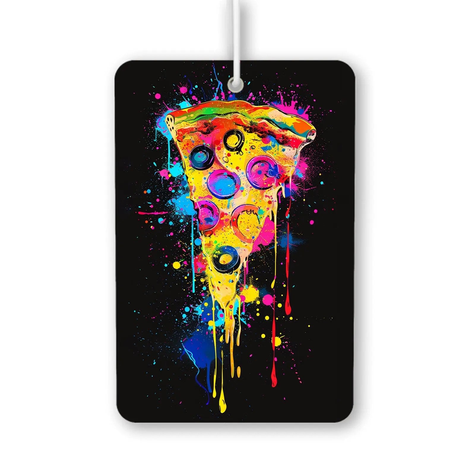 Vibrant Pizza Slice Scented Delight Air Fresheners