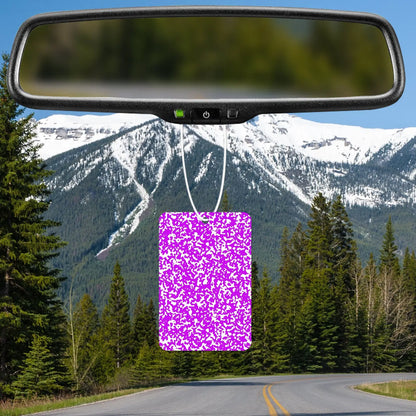 Vibrant Purple Abstract Pattern Air Freshener