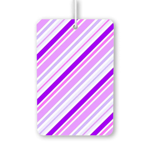 Vibrant Purple and Pink Striped Air Freshener