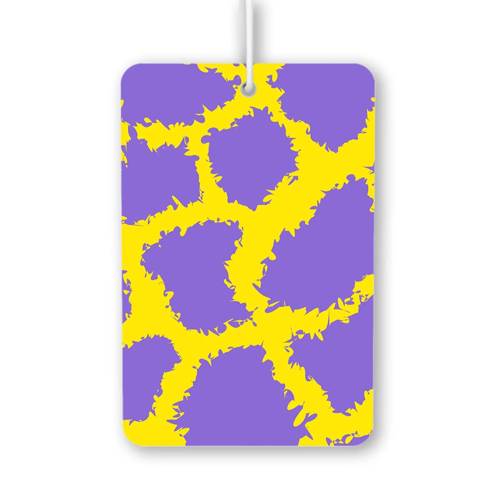 Vibrant Purple and Yellow Pattern Air Freshener