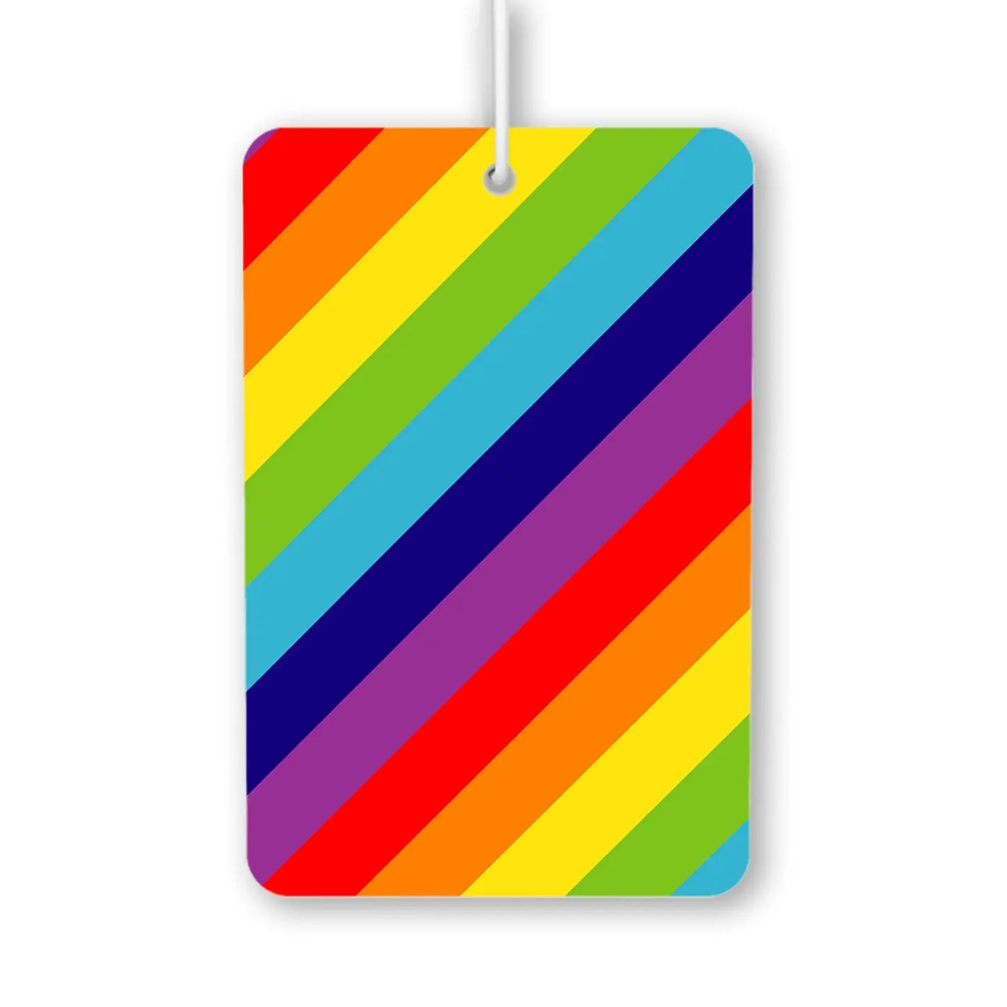 Vibrant Rainbow Stripes Air Freshener