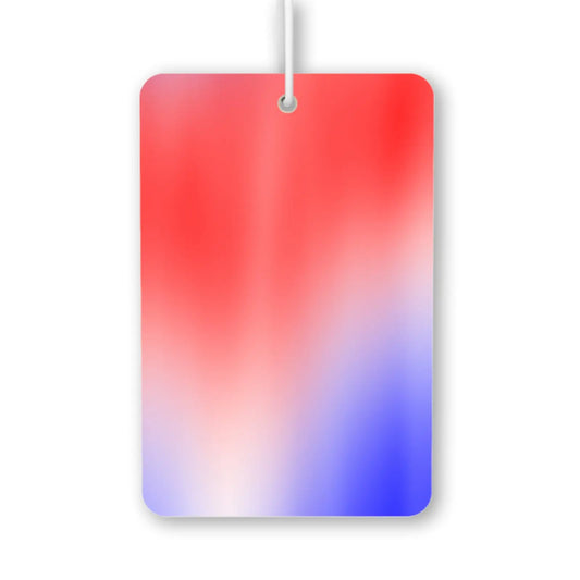 Vibrant Red and Blue Gradient Air Freshener