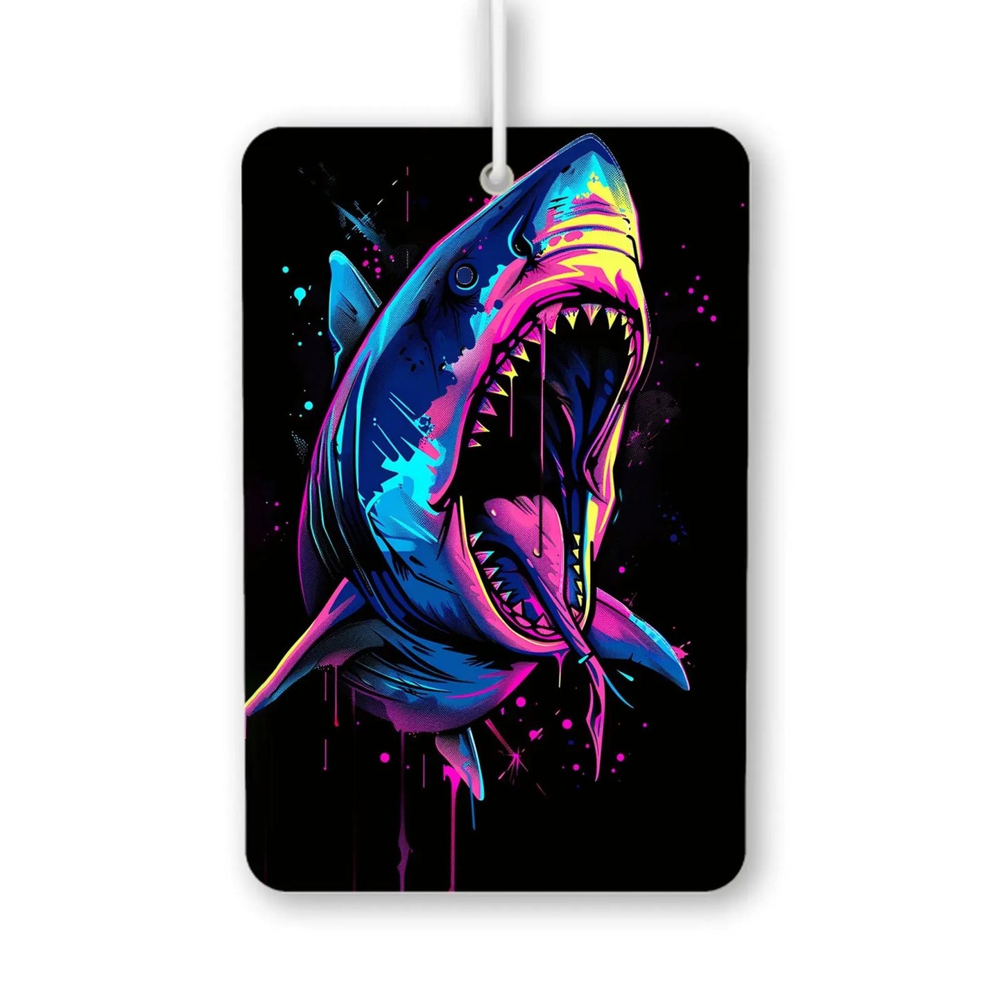 Vibrant Shark Graphic Air Freshener