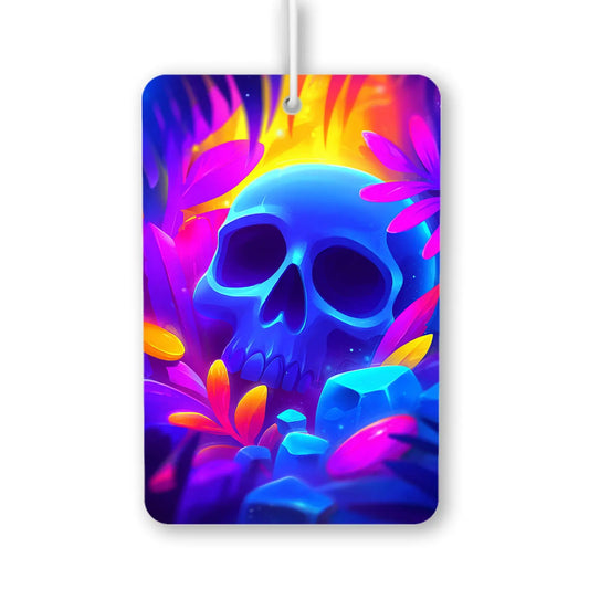 Vibrant Skull and Jungle Air Freshener