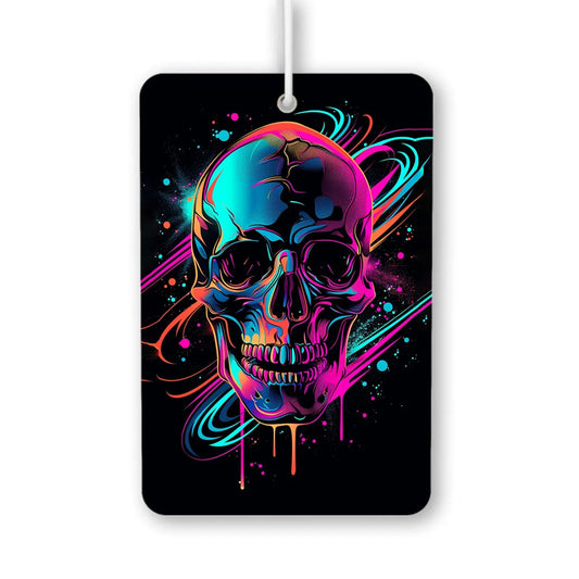 Vibrant Skull Art Air Freshener