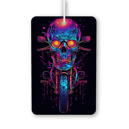 Vibrant Skull Motorcycle Air Freshener