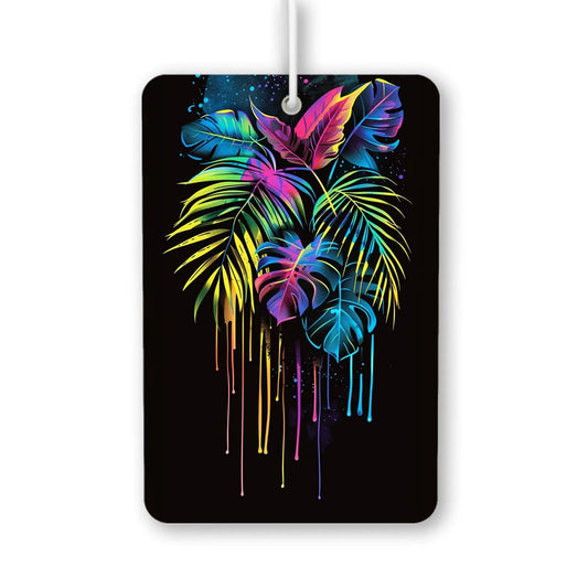 Vibrant Tropical Leaves Air Freshener
