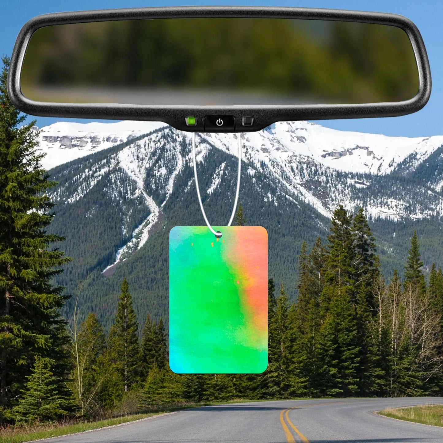 Vibrant Watercolor Splash Air Freshener