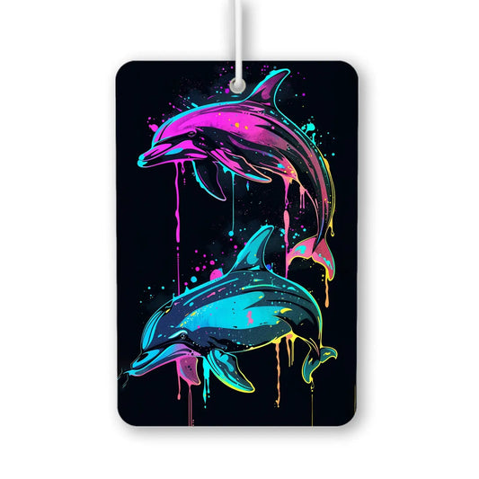 Vibrant Waves Dolphin Air Freshener
