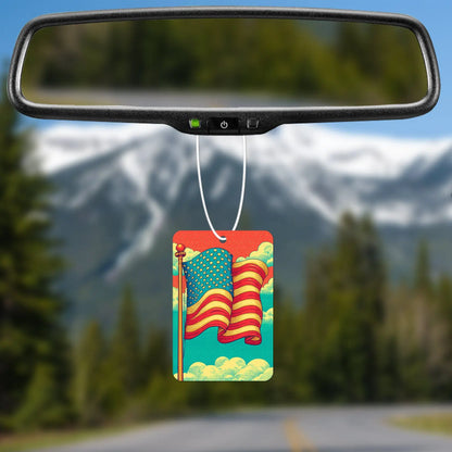 Vintage American Flag v3 Air Freshener