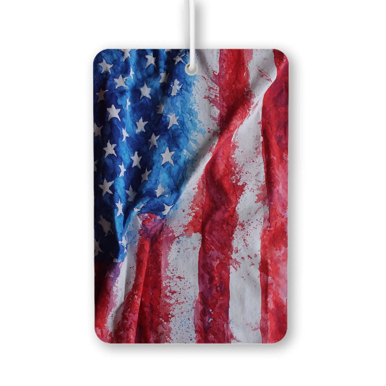 Watercolor American Flag Air Freshener