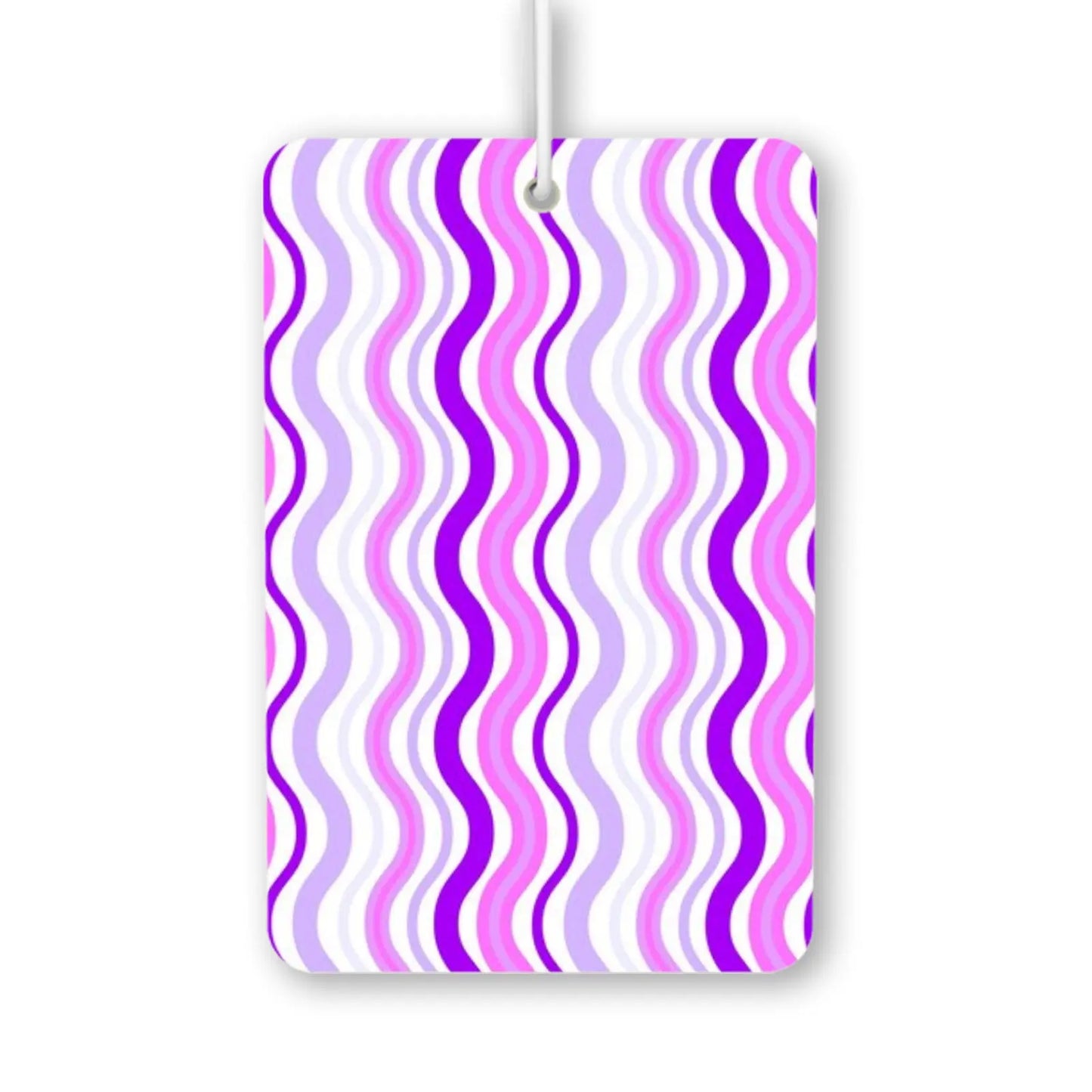 Wavy Purple and Pink Pattern Air Freshener