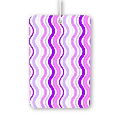 Wavy Purple and Pink Pattern Air Freshener