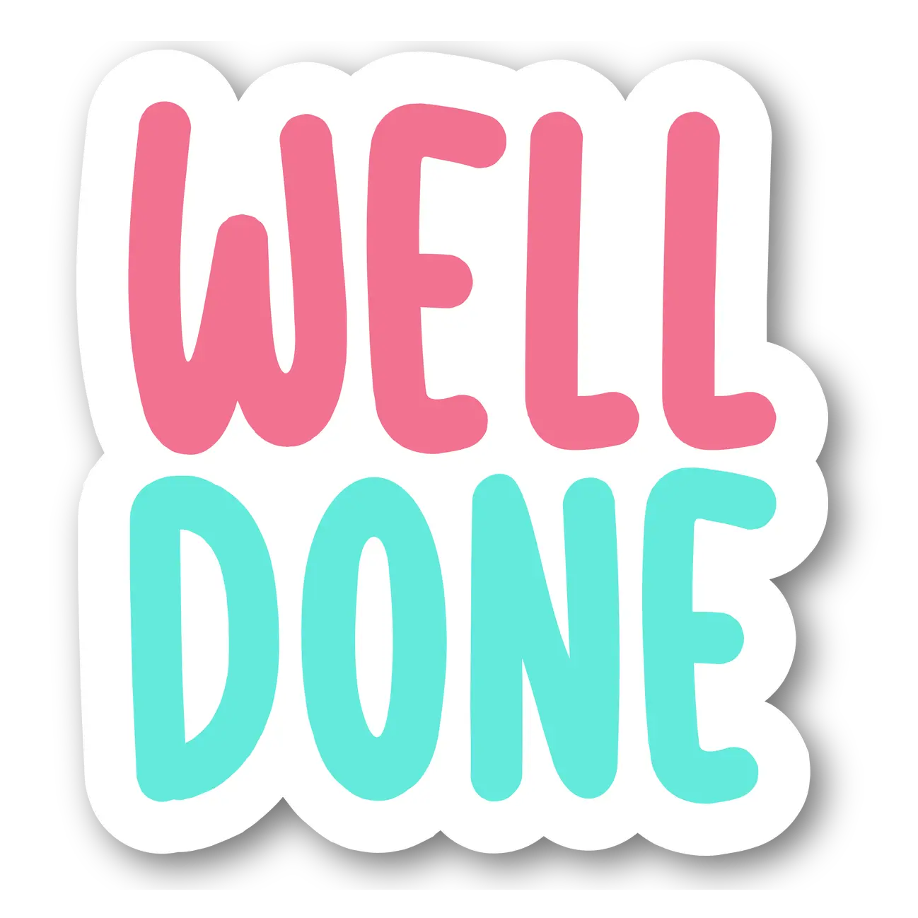 Well Done Motivational Sticker