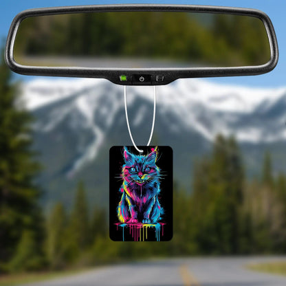 Whimsical Feline Art Scented Air Fresheners
