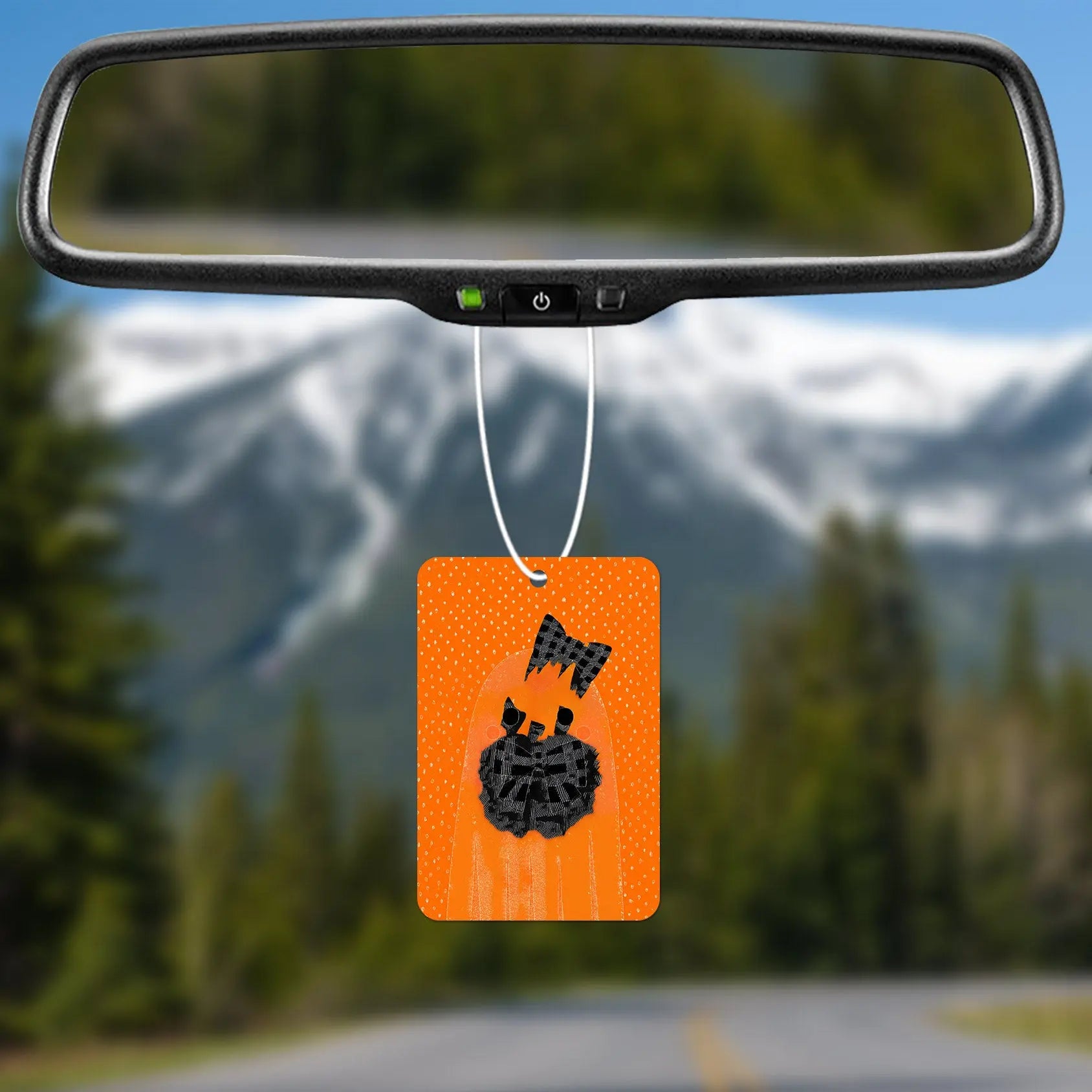 Whimsical Ghost Illustration Air Freshener