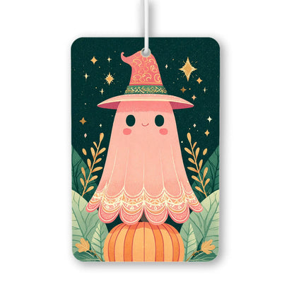 Whimsical Ghost in Hat Air Freshener