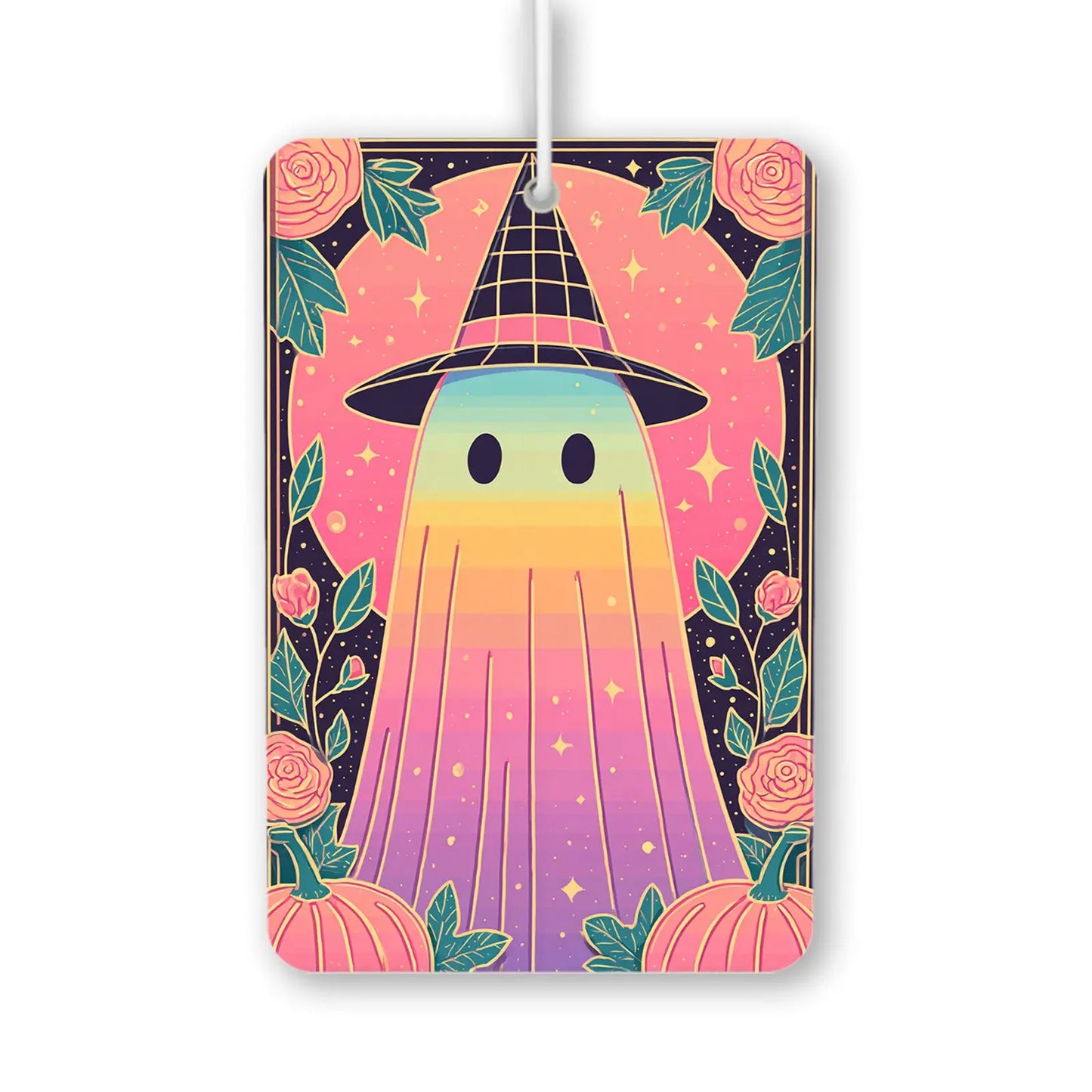 Whimsical Ghost with Hat Air Freshener