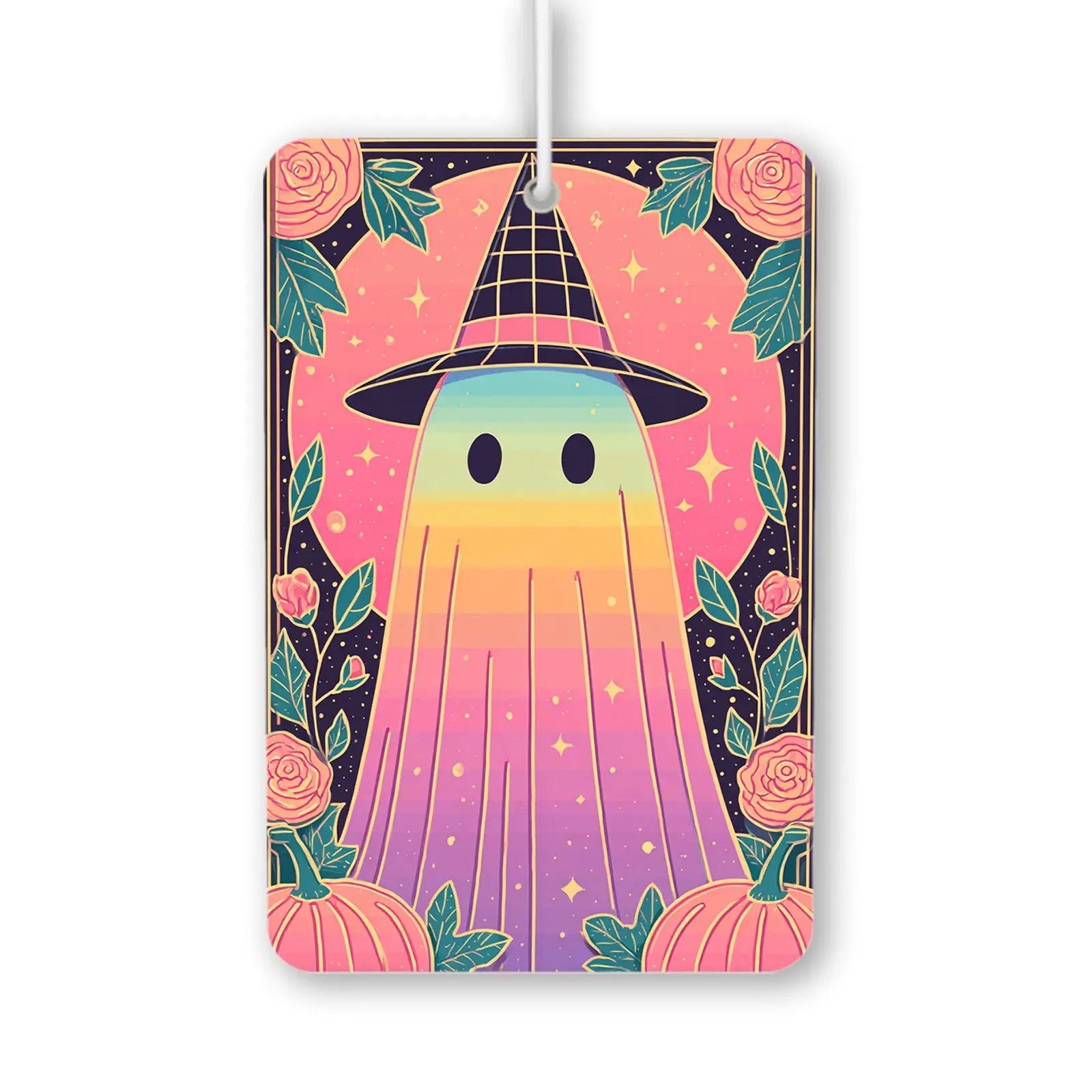 Whimsical Ghost with Hat Air Freshener