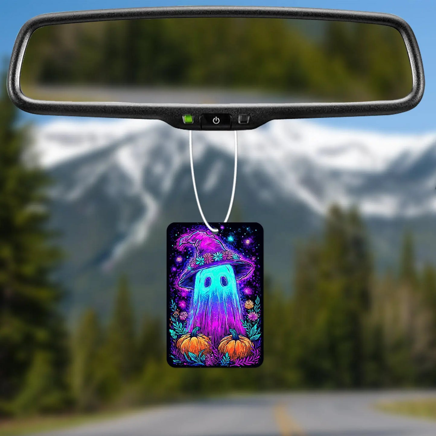 Whimsical Ghostly Charm with Hats and Jack-o'-Lanterns Air Fresheners