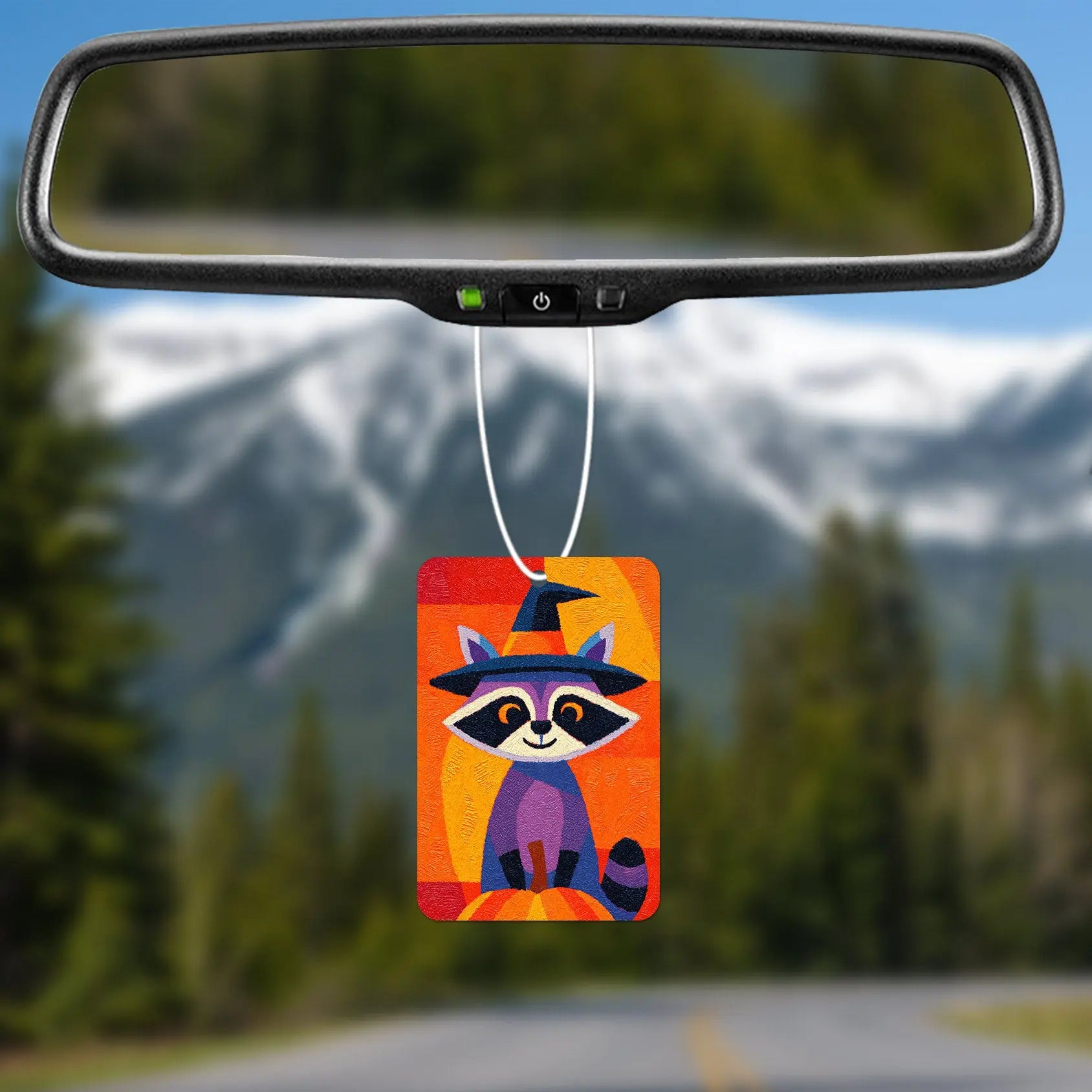 Whimsical Halloween Raccoon Air Freshener