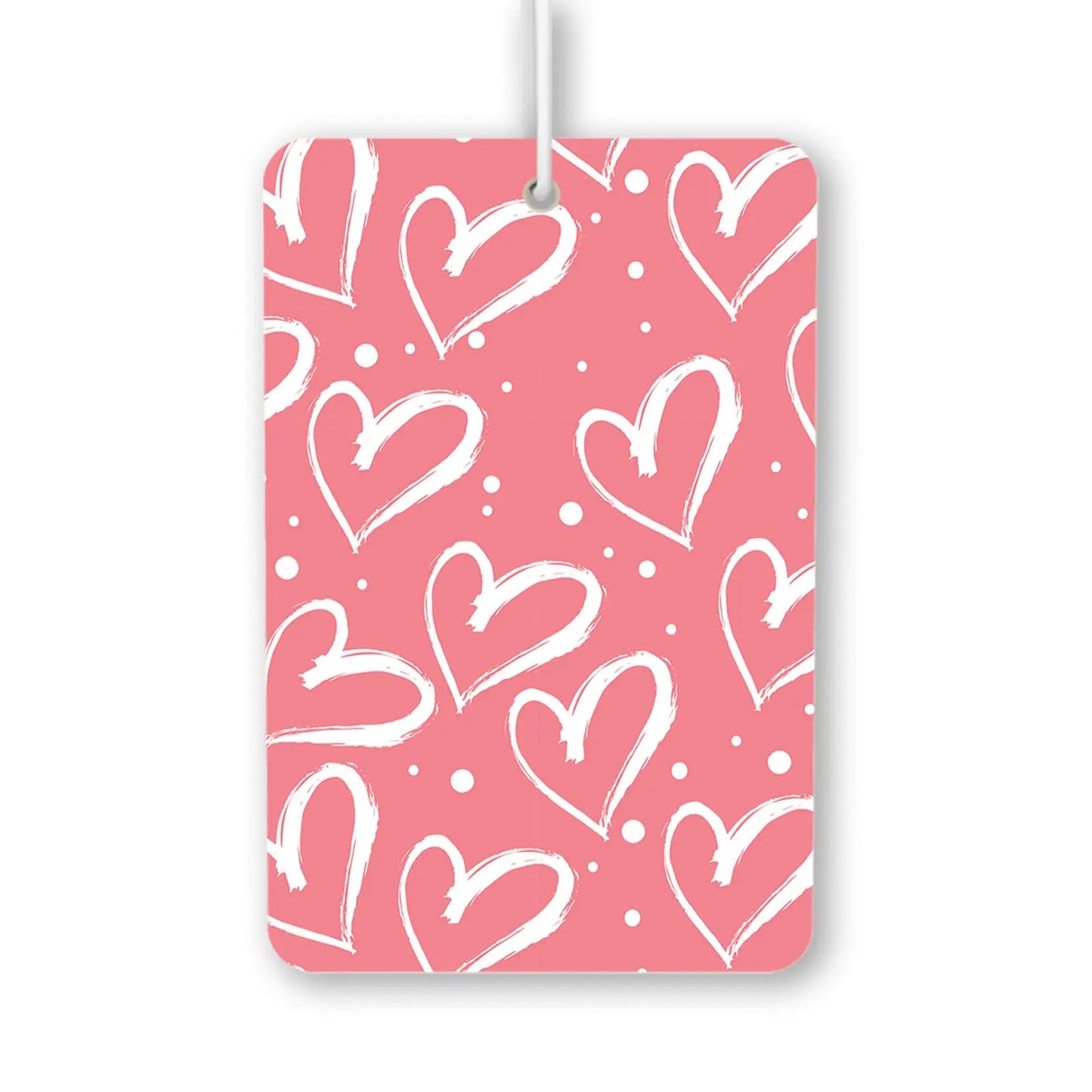 Whimsical Hearts Pattern Air Freshener