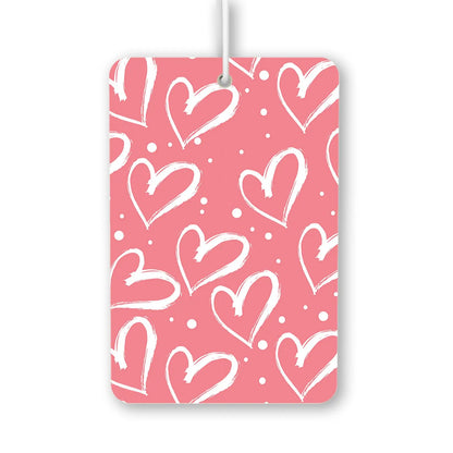 Whimsical Hearts Pattern Air Freshener