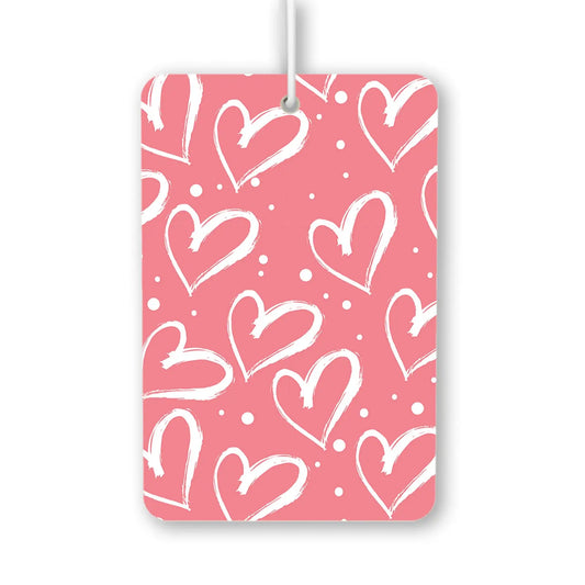 Whimsical Hearts Pattern Air Freshener