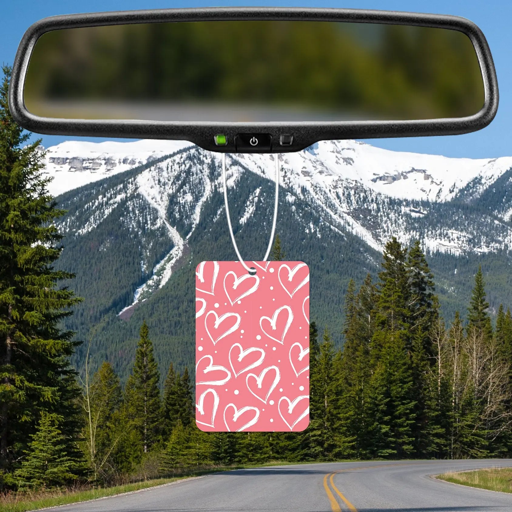 Whimsical Hearts Pattern Air Freshener